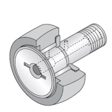 KRV16FLL-3AS Roller Follower Cam Follower KRV16FLL/3AS, 6mm ID, 16mm OD