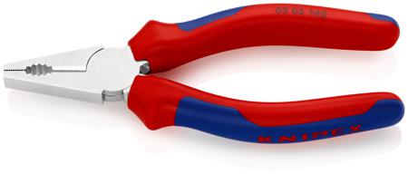 03 05 140 Knipex Combination Pliers, 150 mm Overall, Straight Tip