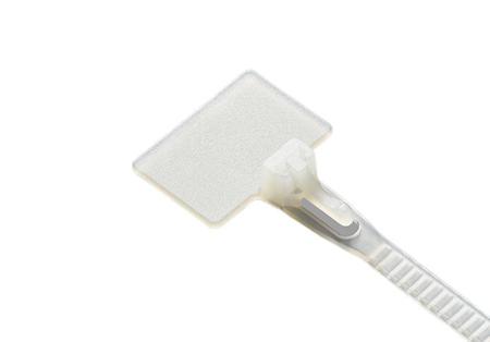 603-219 RS PRO Cable Ties, Releasable, 114mm x 3.6mm, Natural Nylon, Pk-100