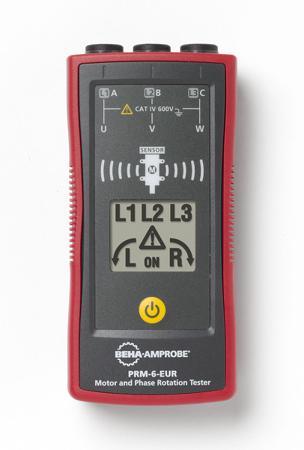 PRM-6-EUR Beha-Amprobe  Phase Rotation Tester, CAT IV 600 V, 400Hz Max, 700V Max with RS Calibration