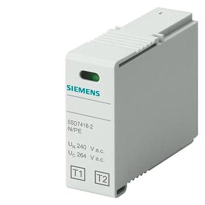 5SD7418-2 Siemens Surge Protector, 50kA, 264V (Volts), Plug In Mount