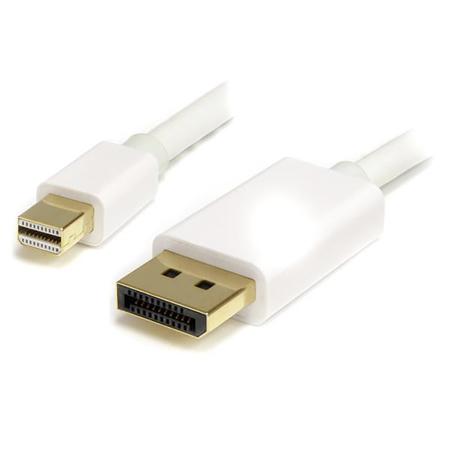 MDP2DPMM2MW StarTech.com Male Mini DisplayPort to Male DisplayPort, PVC  Cable, 4K @ 60 Hz, 2m