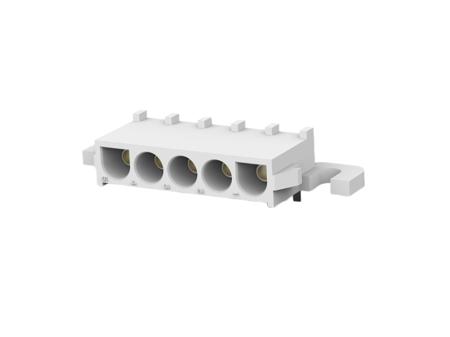 3-643232-0 TE Connectivity MATE-N-LOK Series Right Angled Board Mount PCB Header, 5 Contact(s), 6.35mm Pitch, 1 Row(s), Shrouded