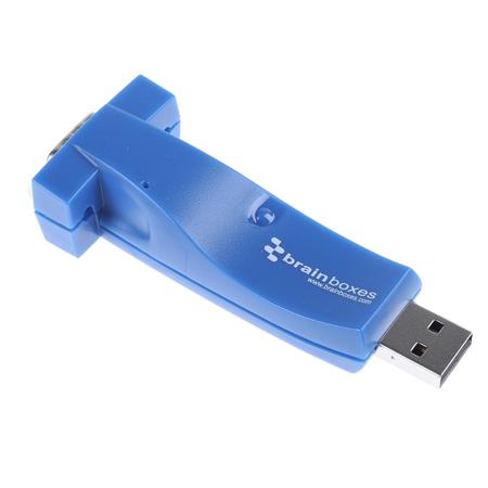 US-324 Brainboxes RS422, RS485 USB A Female to D-sub, 9 Pin Male Interface Converter