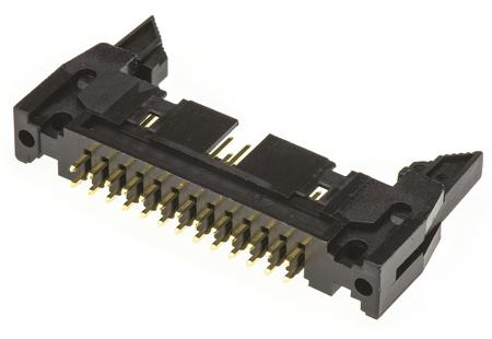 T816126A1S101CEU Amphenol Communications Solutions T816 Series Straight Through Hole PCB Header, 26 Contact(s), 2.54mm Pitch, 2 Row(s),