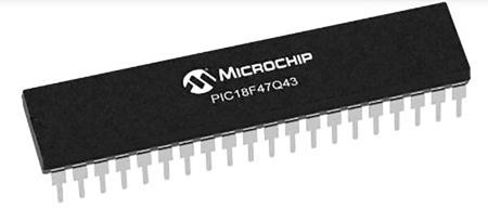 PIC18F47Q43-I-P Microchip PIC18F47Q43-I/P, 8bit PIC Microcontroller, PIC18, 32MHz, 128 kB Flash, 40-Pin PDIP