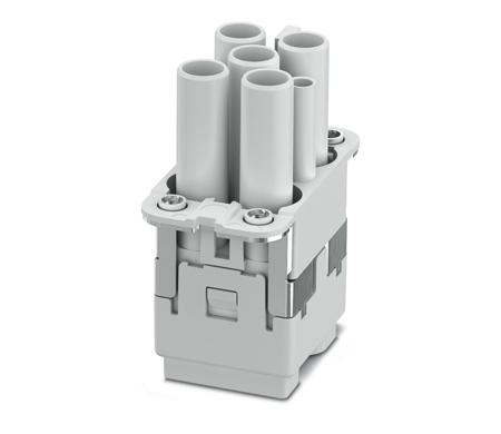 1079556 Phoenix Contact Heavy Duty Power Connector Insert, 40A, Female,  HC-COM-Q4 Series, 4 Contacts
