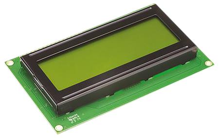 FC2004B01-FHYYBW-51SE Fordata  FC Alphanumeric LCD Alphanumeric Display, Green, Yellow on Yellow-Green, 4 Rows by 20
