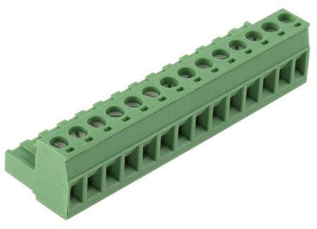 1757132 Phoenix Contact, 5.08mm Pitch, MSTB 2.5/14-ST-5.08, 14 Way, Pluggable Terminal Block, Plug, Cable Mount, Screw