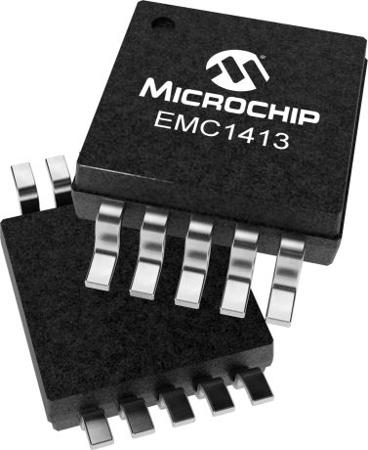 EMC1413-A-AIZL-TR Microchip EMC1413 Series Temperature Sensor, Current, Voltage Output, Surface Mount, SMBus, ±1°C, 10 Pins