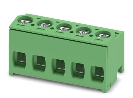 1755619 Phoenix Contact, 5mm Pitch, PT 1.5/ 5-PH-5.0, 5 Way, Pluggable Terminal Block, Plug, Screw Termination,