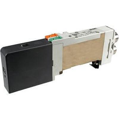 SQ2131N-51-L6-Q SMC 2 Position Single Pneumatic Solenoid Valve - Solenoid One-Touch Fitting 6 mm SQ2000 Series 24V dc