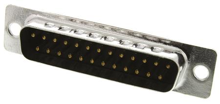 119998-2832 ITT Cannon ZD* 25 Way Panel Mount D-sub Connector Plug, 2.77mm Pitch