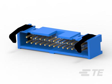 2-1761608-9 TE Connectivity AMP-LATCH, 2.54mm Pitch, 26 Way, 2 Row, Straight PCB Header, Through Hole