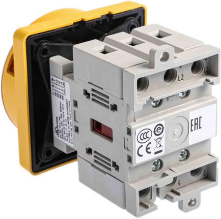 194E-E25-1753-6N 3 Pole Panel Mount Non Fused Isolator Switch, 25 A, 11 kW, IP66