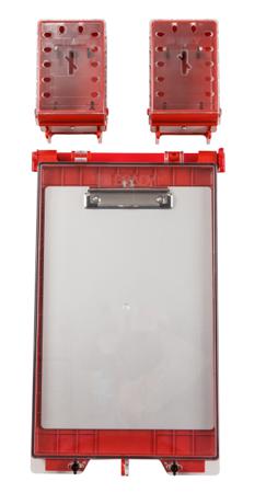 UCLB-RED--PERMIT-DISPLAY-STATION Brady 24-Lock Plastic Lockout Device