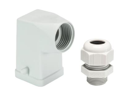 76-350-0760-5 Wieland 76 Heavy Duty Power Connector Hood, M20 Thread, Side Entry