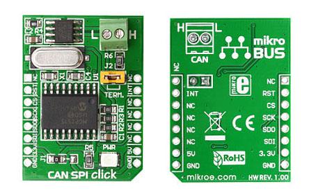 MIKROE-986 MikroElektronika CAN Bus SN65HVD230 Evaluation Kit