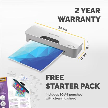 5601501 Fellowes Pixel A4 Hot A4 Laminator Grey/White