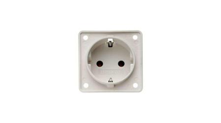 941852502 Berker 941 White Plug Socket, 16A, Type F - German Schuko
