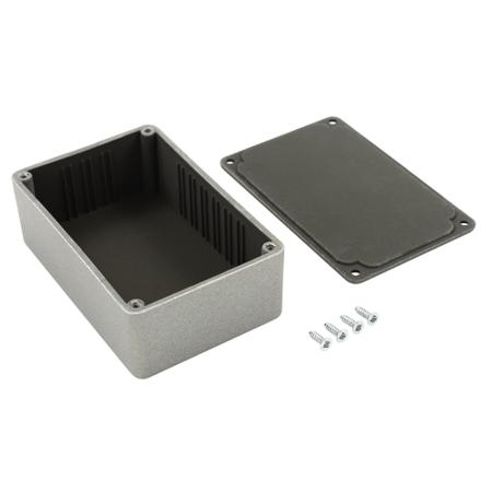 BIM2000-10-EMI-RFI CAMDENBOSS 2000 Series Graphite Grey ABS General Purpose Enclosure, IP54, Graphite Grey Lid, 75x50x27mm