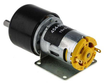 454-0855 RS Pro, 12 V, 6 → 15 V dc, 6000 gcm, Brushed DC Geared Motor, Output Speed 12 rpm