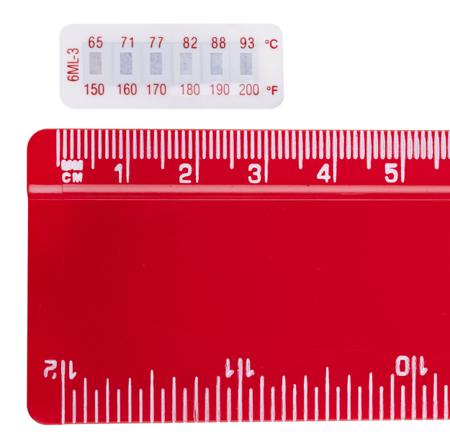 285-936 RS Pro Non-Reversible Temperature Sensitive Label, 65°C to 93°C, 6 Levels