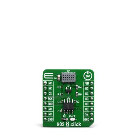 MIKROE-3700 MikroElektronika NO2 2 Click for MiCS-2714 In Breath Checking Applications, etc, Used In Harsh Environment For Gas