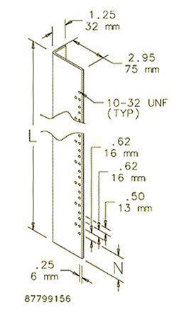 ARAK36 Mounting Angle for use with 19-Inch Rack