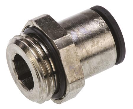 3101-12-21 Legris Pneumatic Straight Threaded-to-Tube Adapter, G 1/2 Male, Push In 12 mm
