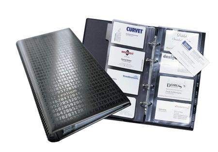 2403-01 Durable Black Business Card Document Wallet