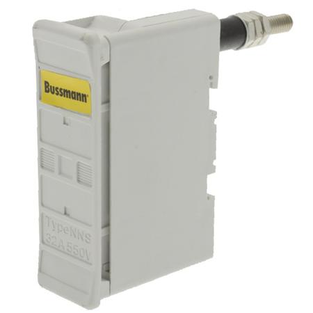 32NNSFBSWHITE Eaton 32A Rail Mount Fuse Holder for F1 Fuse, 1P, 550V ac