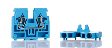 869-354 WAGO  869 Series Blue, 2.5mm², Single-Level, Cage Clamp Termination, ATEX, IECEx