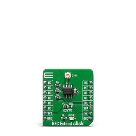 MIKROE-3971 MikroElektronika NFC Extend Click ST25DV16K mikroBus Click Board for Business Cards, Stickers, Wrist Bands