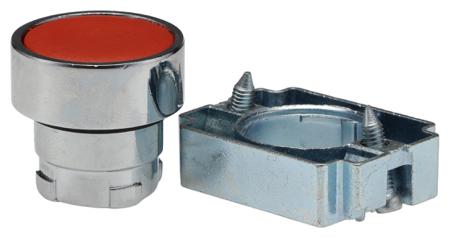 205-2354 RS PRO Flush Red Push Button Head - Momentary, 22mm Cutout, Round