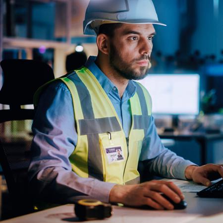 896119 Durable Transparent Polypropylene Name Badge