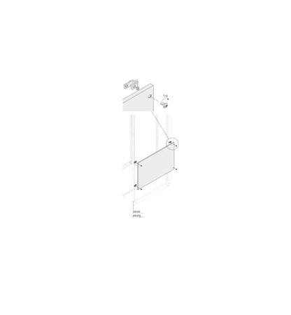 1STQ007475A0000 ABB PPFB Series RAL 7035 Light Grey Pickled Steel Sheet Blind Panel, 1700mm H, 400mm W, 400mm L, for Use with PPFB1840