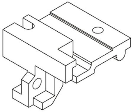 09069019924 HARTING, 09 06 Fixing Bracket for use with DIN 41612 Connector