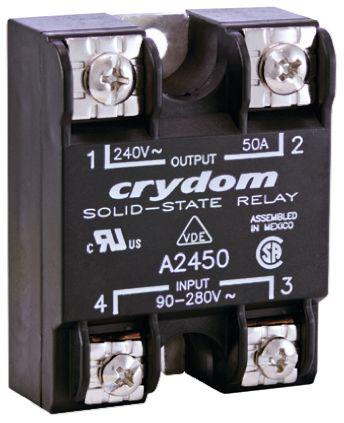 A24125 Sensata Crydom Solid State Relay, 125 A rms Load, Surface Mount, 280 V rms Load, 280 V rms Control