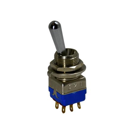 12146AD2K APEM Toggle Switch, Panel Mount, On-On, DPST, Solder Lug Terminal, 28V dc