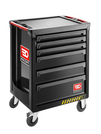 ROLL.6NM3ASPF Facom 6 Shelf Trolley Trolley, 560 x 460mm, 20 kg, 25 kg, 30 kg Load
