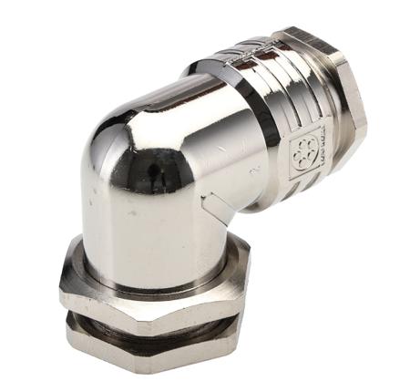 52107830---52103030 Lapp M25 Metallic Nickel Plated Zinc, IP55 Cable Gland With Locknut