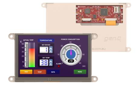 gen4-uLCD-70D 4D Systems  TFT LCD Colour Display, 7in, 800 x 480pixels