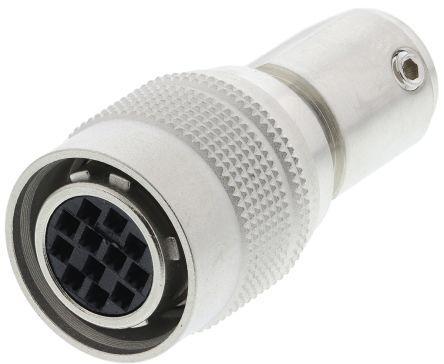 HR10A-10P-12SC-73- Hirose HR10 Series, 12 Pole Cable Mount Micro Connector, with Female Contacts