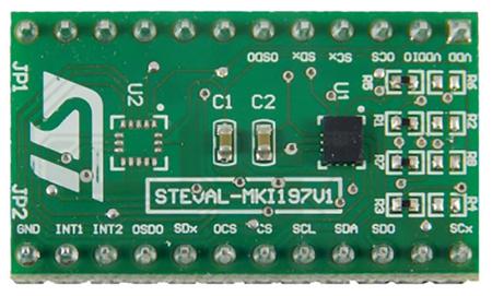 STEVAL-MKI197V1 STMicroelectronics LSM6DSOX Adapter Board for a Standard DIL24 Socket Adapter Board Standard DIL24 socket