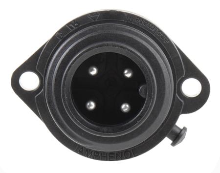 C016-20C003-100-12 Amphenol Connector, 3 + PE contacts Panel Mount Plug, Screw IP65, IP67