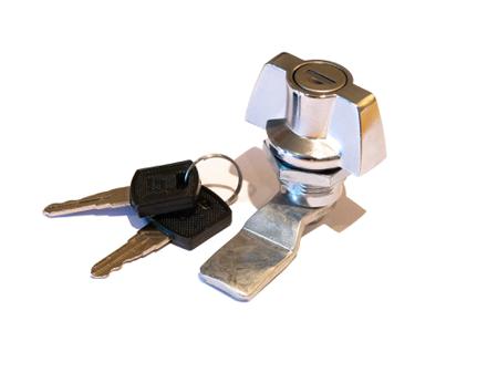 517-874 RS PRO Silver Die Cast Zinc Camlock, 25mm Panel-to-Tongue, 20 x 22.5mm Cutout, Key Unlock