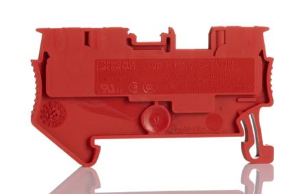 3208156 Phoenix Contact  Red, 0.14 → 1.5mm², Single-Level