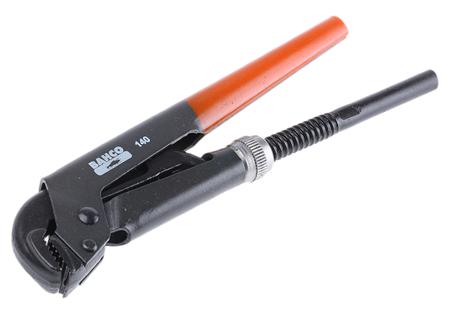 140 Bahco Pipe Wrench, 210.0 mm Overall