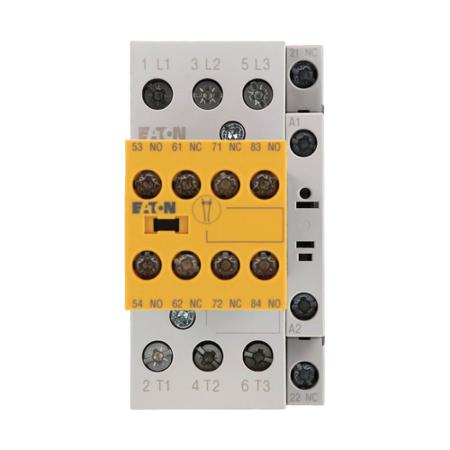 191744-DILMS25-23-230V50HZ-240V60HZ- Eaton DILMS 3 Pole Safety Contactor - 25 A, 230 V ac @ 50 Hz, 240 V ac @ 60 Hz Coil, 3NO